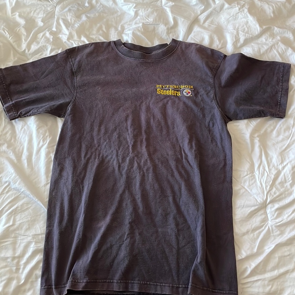Vintage Thrifted Grey Pittsburgh Steelers Shirt Size: Large